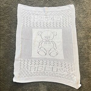 Ralph Lauren Pointelle-Knit Cotton baby Blanket